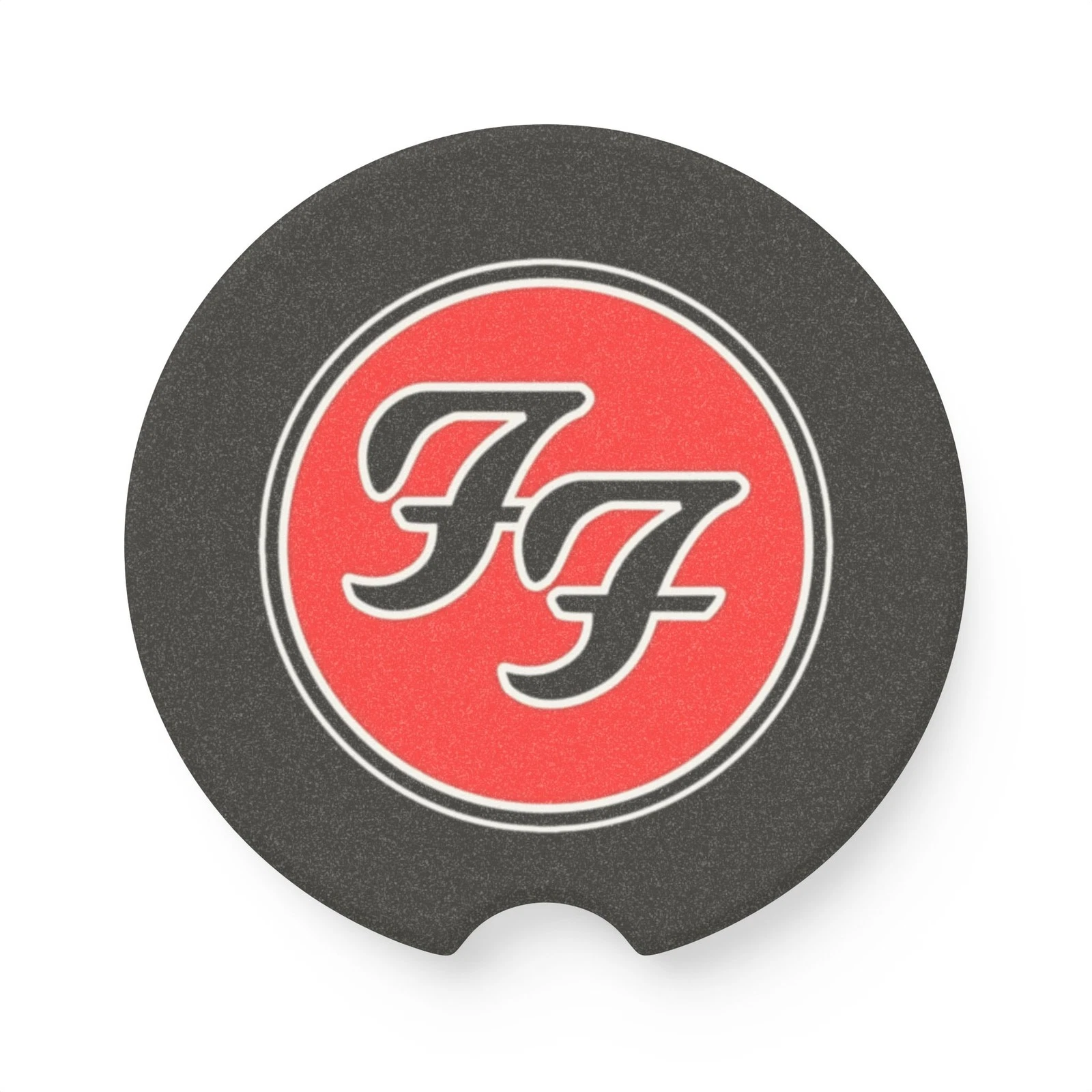 FF Band Fighters Soapstone Car Coaster – Rock Band Cup Holder Insert for Car Decor