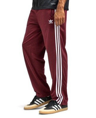 Adidas Classic Firebird Tracksuit Pants Maroon Burgundy IN4678