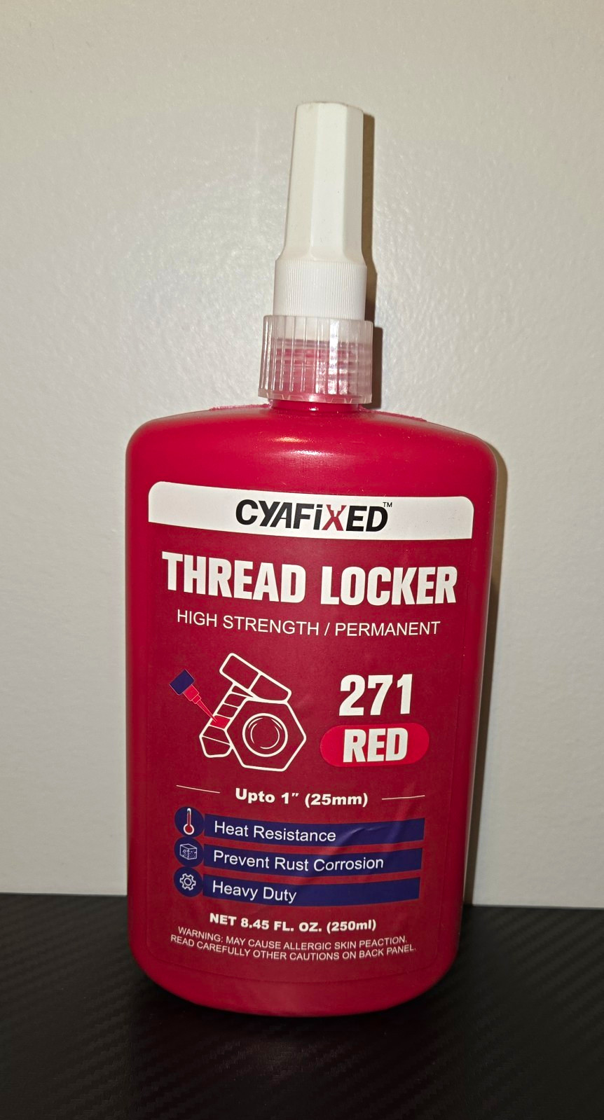 Thread Locker Red High Strength Permanent 8.45 fl oz (250ml)