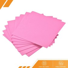Pack of 8 Pink EVA Foam Sheets 10 x 10 Inch 3mm Thickness