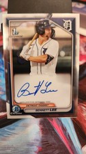 Bennett Lee 2024 Bowman Chrome 1st Auto #CPA-BL Tigers