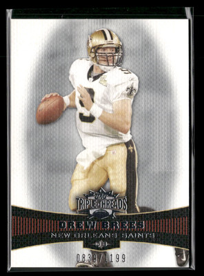 2006 Topps Triple Threads #64 Drew Brees #/1199