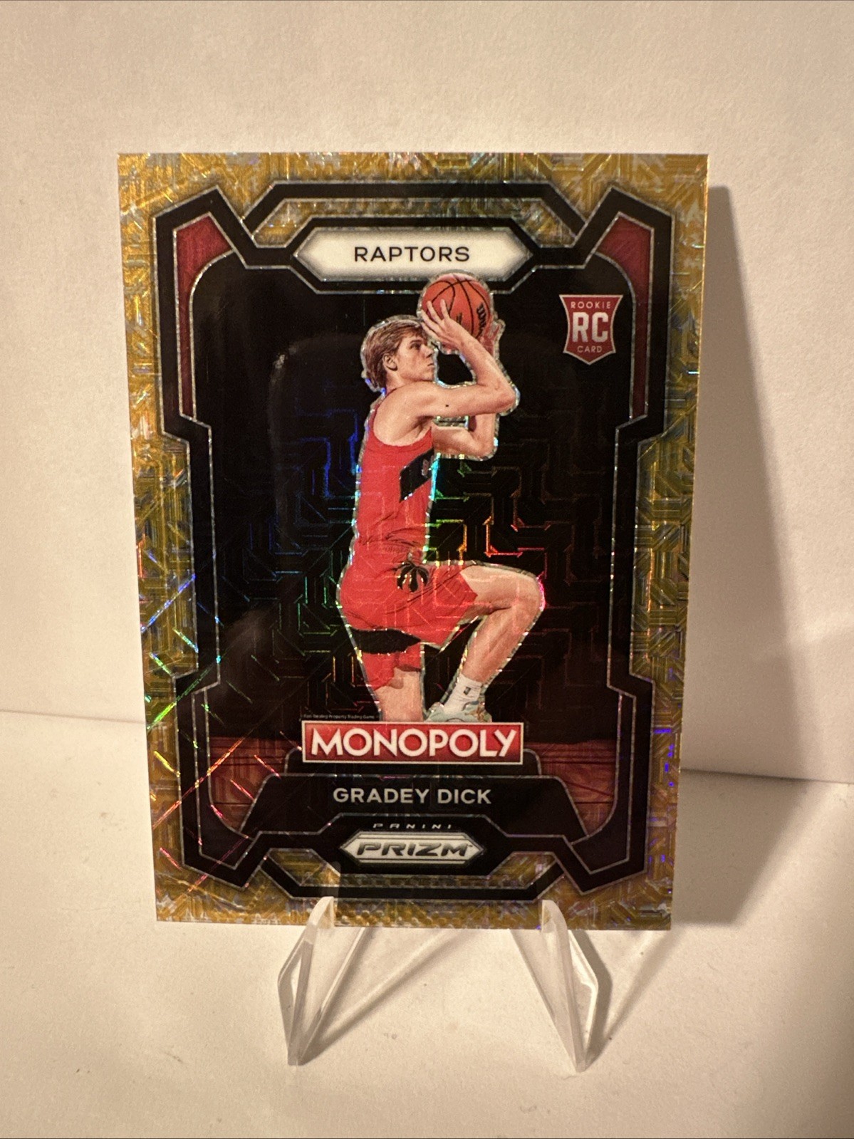 2023-24 Panini Prizm Monopoly - Gradey Dick #84 Gold Mojo Prizm /500 (RC)