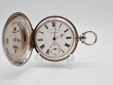 Taschenuhr Chester spindeltaschenuhr, 925 Silber, Lever Escaprment, Emaille