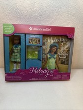 American Girl Mini Doll Melody Box Set READ Melody Books Stand Doll