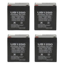 UPG 12V 5AH Battery Razor E100 Scooter Gas Pocket Bike X1 X2 49cc - 4Pack