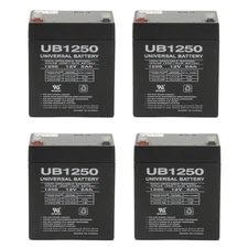 UPG 12V 5AH Battery Razor E100 Scooter Gas Pocket Bike X1 X2 49cc - 4Pack