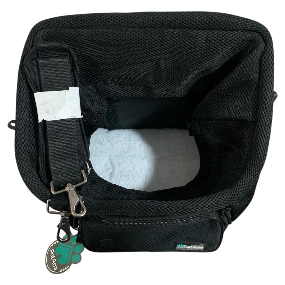 Dog Bike Basket Carrier for Handlebar Pet Bicycle Bag Puppy Cat Soft Safety Mesh - Image 4 of 4