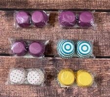 Wilton Mini Paper Cupcake Liners/Baking Cups Lot Of 6 300 Ct. Multicolor New