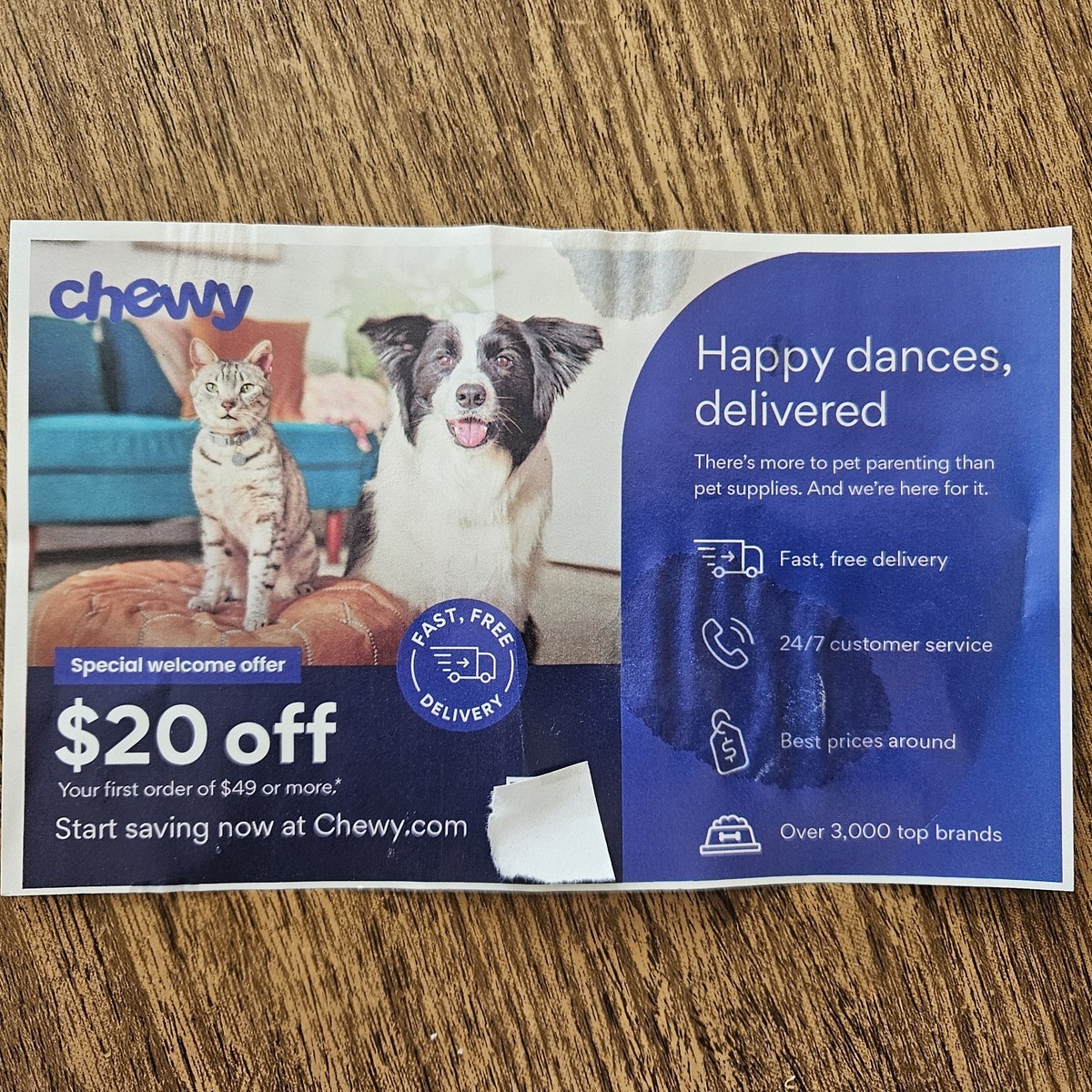 Chewy $20 Off Coupon Of $49 OR MORE Expires 12/31/2025 - Main Image