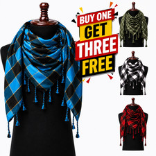 Shemagh Tactical Desert Scarf Soft Cotton Keffiyeh Neck Wrap  BUY 1 GET 3 FREE