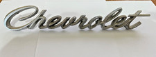 Vtg Metal Chevy Chevrolet Script Nameplate Emblem Badge Decal Ornament Trunk Tag Vtg Metal Chevy Chevrolet Script Nameplate Emblem Badge Decal Ornament Trunk Tag