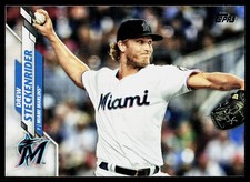 2020 Topps Drew Steckenrider #600 Miami Marlins