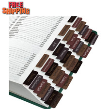 Bible Tabs, Laminated Bible Tabs for Women & Men, 75 Tabs, Bible Tabs for Study