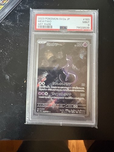 Mewtwo Pokémon 2023 SV2a Card 151 Art Rare Japanese 183/165 PSA 9