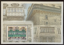 Malta 2007 Balcones Malteses MNH Hoja Miniatura MS1540 Alfred Caruana Ruggier