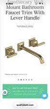 Rohl Apothecary Widespread Bathroom Faucet Levers Handles