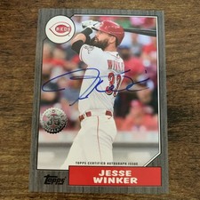 2022 Topps 1987 Topps Baseball Jesse Winker Autograph Black Auto /199