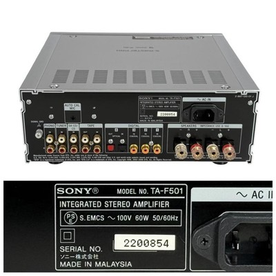美品中古　SONY TA-F501 インテグレーテッドステレオアンプ 美品中古 SONY TA-F501 インテグレーテッドステレオアンプ 美品中古