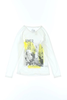 here+there C&A T-Shirt Statement Print 170 weiß AIMER LA VIE