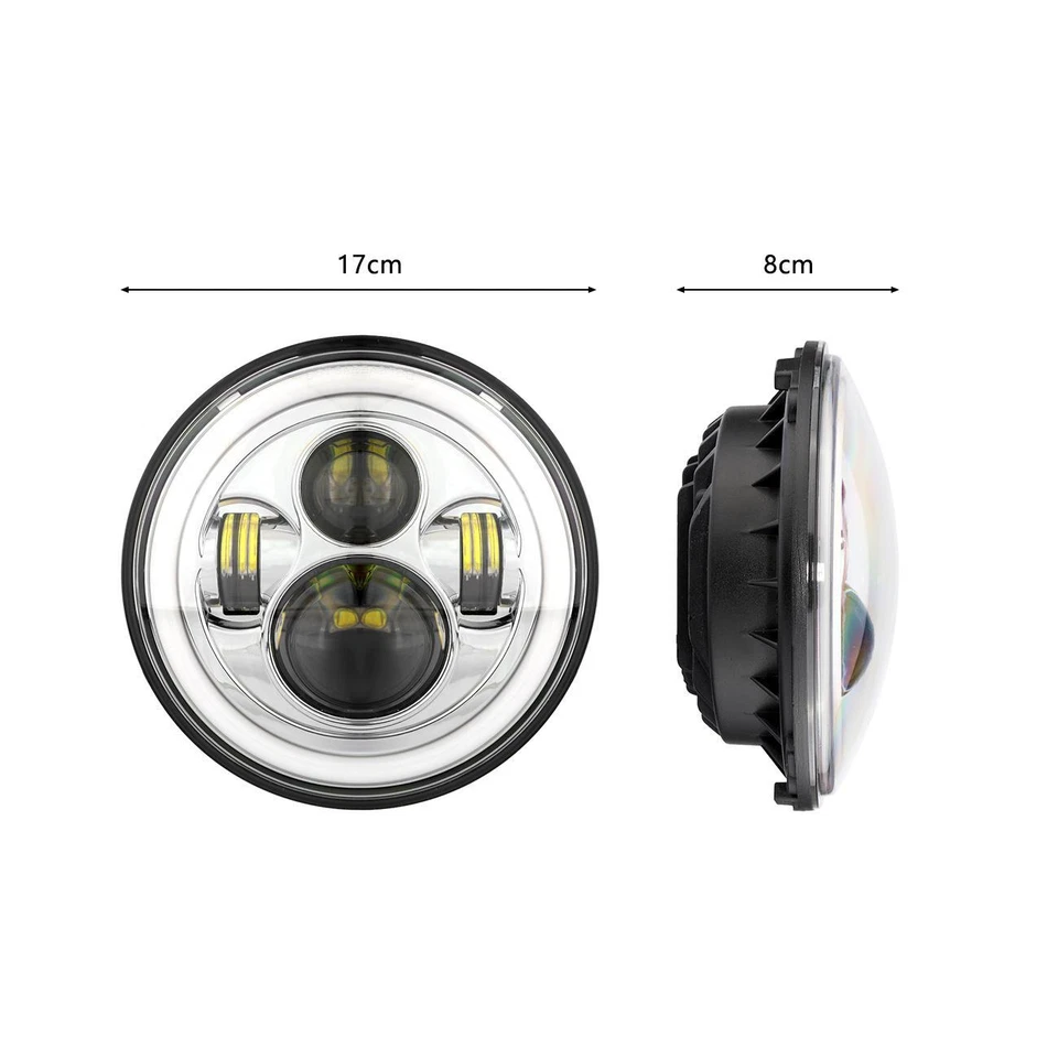Faro LED 7" + Barra de luces de paso para Honda VTX1300C VTX1800C VTX 1800 N Foto 3 de 4