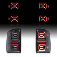 VLAND For 07-13 Chevy Silverado 1500 2500/3500HD LED Tail Lights Rear Brake Lamp