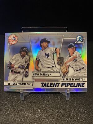 2020 Bowman Chrome Yankees Pipeline Devi Garcia Estevan Florial