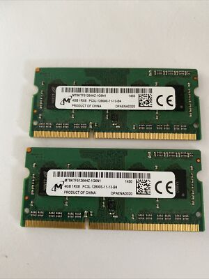 Micron MT16KTF51264HZ-1G6N1 PC3L-12800 DDR3 1600MHz 8GB (2x4GB