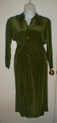 dvf silk shirt dress