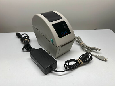TSC Direct Thermal USB Barcode Label Printer TDP-225 USED w/ Power Supply