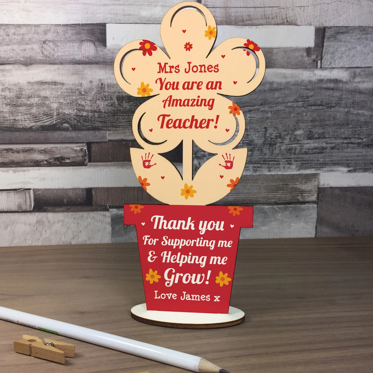 Personalised Teacher Gifts Thank You School Nursery Pre School Leaving Present
