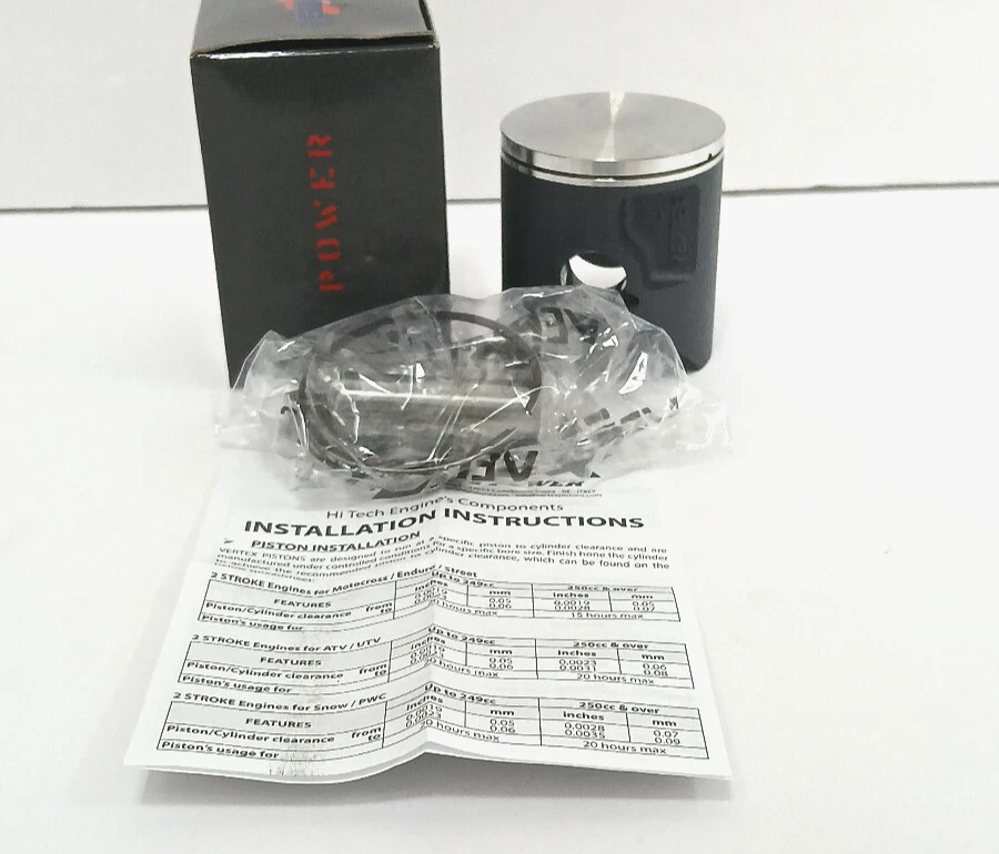Vertex Motorcycle Pistons, Rings & Piston Kits for Kawasaki KX125 for sale  | eBay 取寄せ 2ストローク用ピストンキット キャストレース VERTEX Piston Kit - 53.96 mm - Kawasaki KX125 22498B #DRAG #09101055