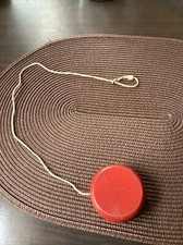 vintage wood wooden yo yo red Toy