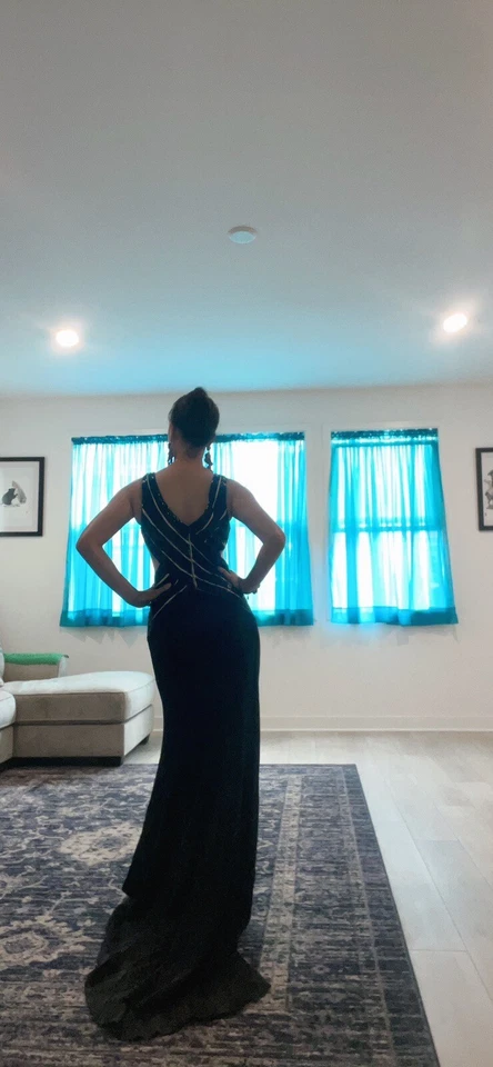 vestido de noche largo talla 2 Foto 4 de 4