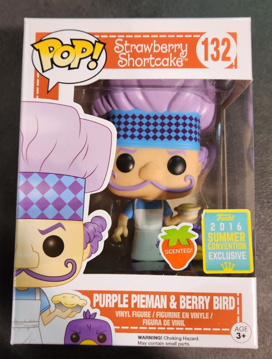 Funko Pop! Strawberry Shortcake Purple Pieman &Amp; Berry Bird #132 *Damaged* Con'16