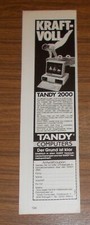 Rare Advertising TANDY 2000 Personal Computer - Powerful 1985