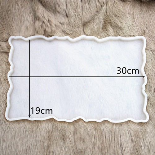 Large Safe Silicone Tray Artist Mold Irregular Coaster Resin HOT DIY Tray Mould - Picture 10 of 15