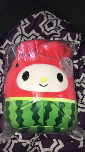 y Squishmallow Sanrio Hello Kitty My Melody Watermelon 12" Plush Toy -  Multicolor for sale online | eBay
