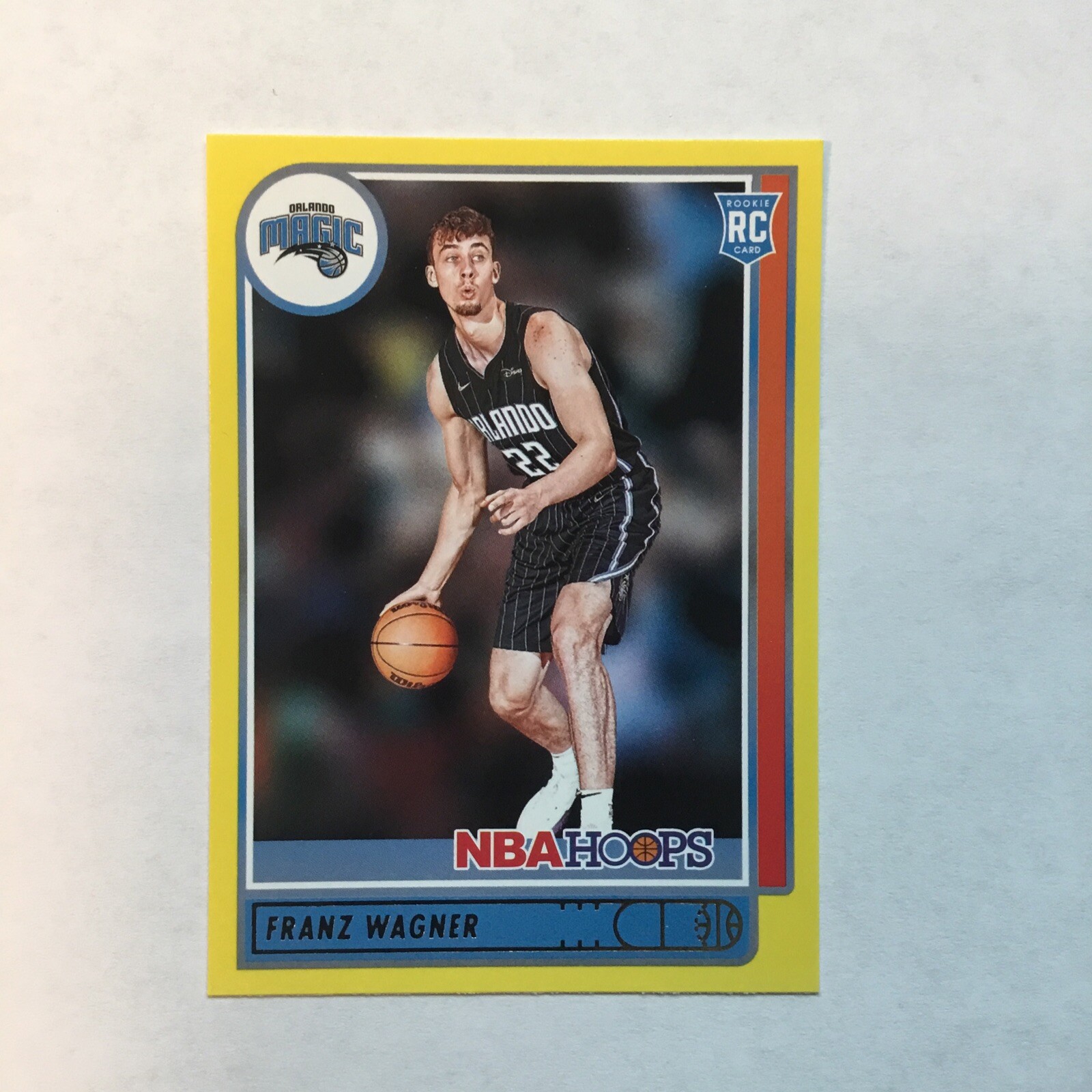 2021-22 Panini Hoops NBA FRANZ WAGNER RC ROOKIE Yellow Parallel #235 MAGIC