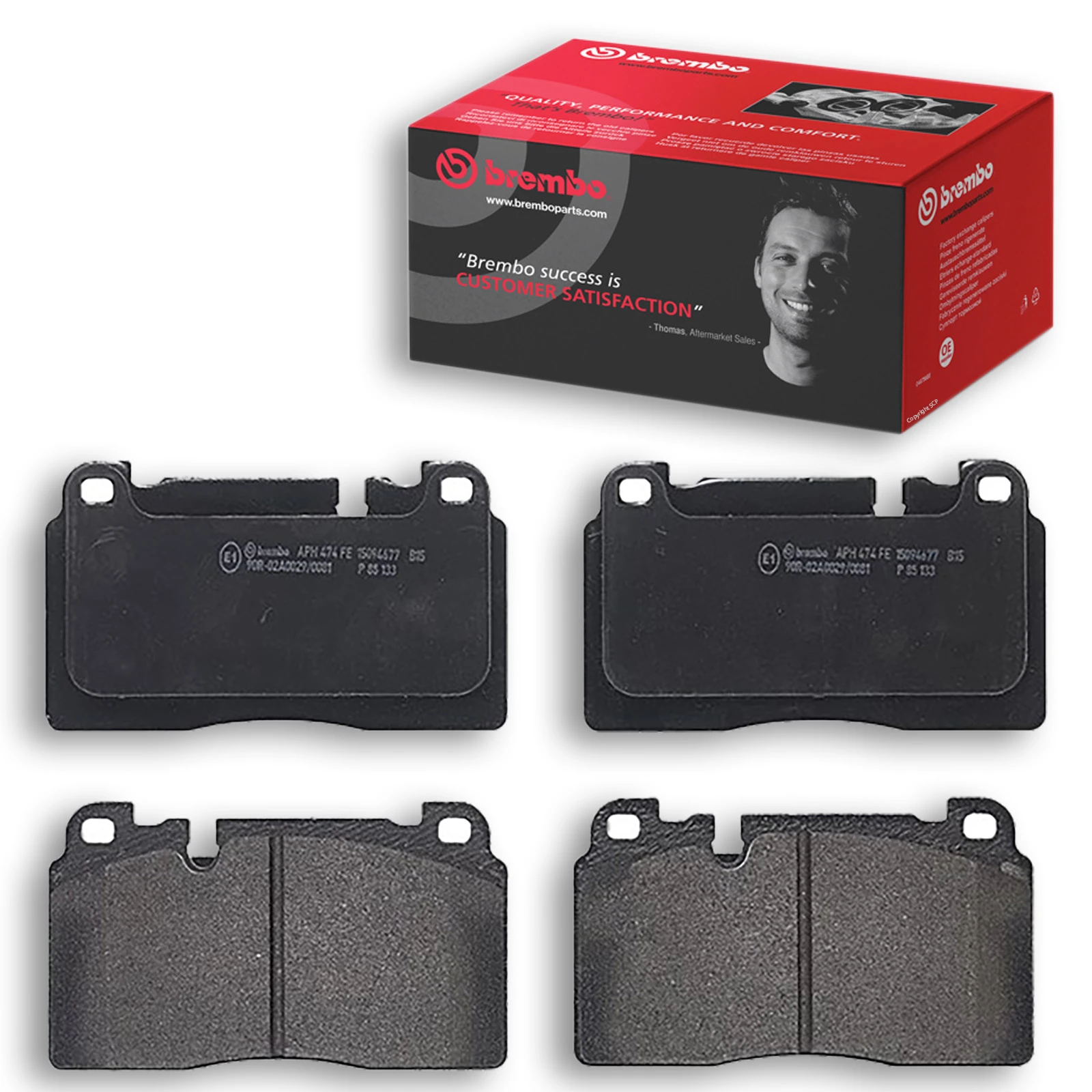 Brake Pads Set Front Brembo P85133 8R0698151AB 95B698151H 8R0698151AD 8R0698151D - Image 16