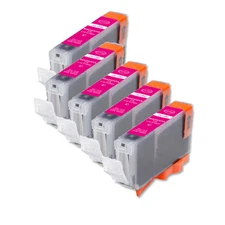 5 PK MAGENTA Replacement Ink for Canon BCI-6M S800 S820 S830 S900 i860 i950 i550