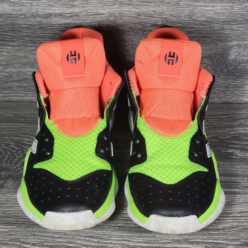 Adidas Harden Stepback Basketball Shoes Men Size 8 NO LACES Yellow Orange EF9890 - Picture 3 of 17