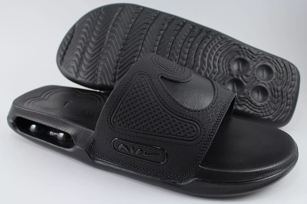NIKE AIR MAX CIRRO SLIDE TRIPLE BLACK BLACK SPORT SANDALS DC1460 007 US MEN SIZE