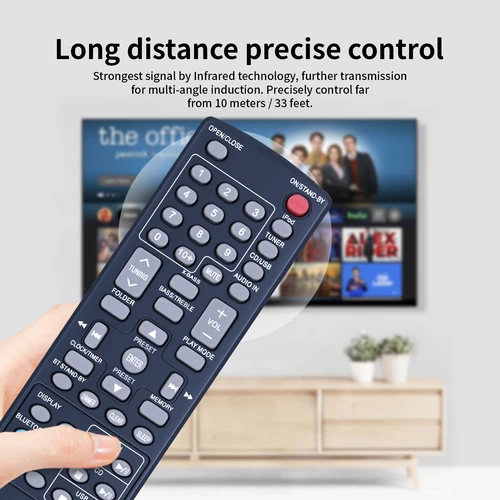 Nuevo control remoto RRMCGA328AWSA funciona para sistema de audio Sharp DK-KP85 DK-KP85P - Imagen 7 de 7