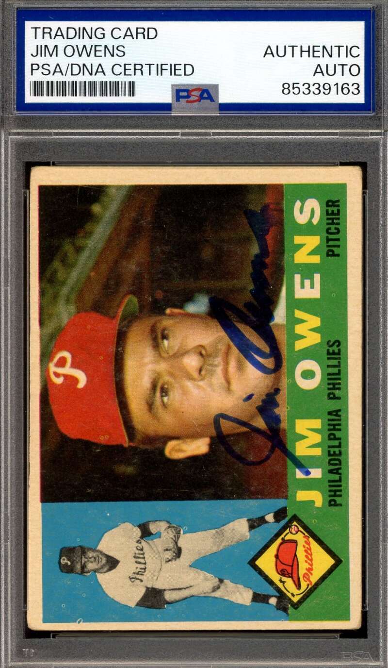 Jim Owens PSA DNA Signed Rare 1960 Topps Autograph