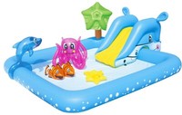 Bestway Kinderpool Mit Rutsche Planschbecken Waterplay Aufblasbar Poolrutsche