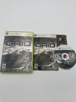 GRID (Microsoft Xbox 360, 2008) CIB W/ Manual