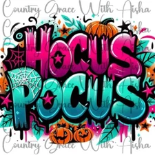 Sublimation Transfer Halloween Hocus Ready To Press Heat Transfer
