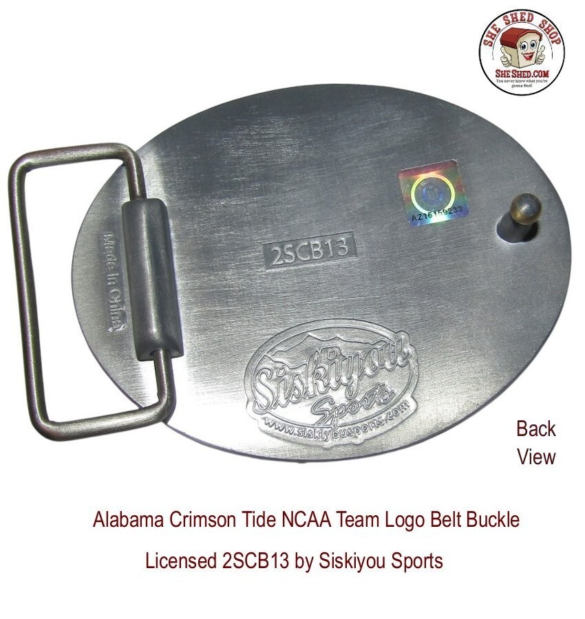 Alabama Crimson Tide Team Logo Belt Buckle NCAA Licensed 2SCB13 by Siskiyou