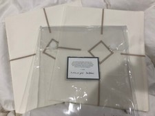 Matouk India New 2pc Euro Shams 520TC Percale Ivory LAST